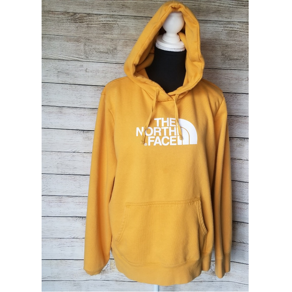 north face gold hoodie